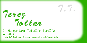 terez tollar business card